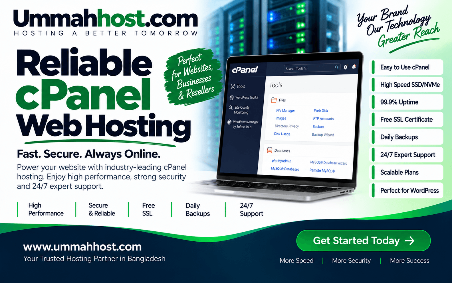 Reliable cPanel Web Hosting